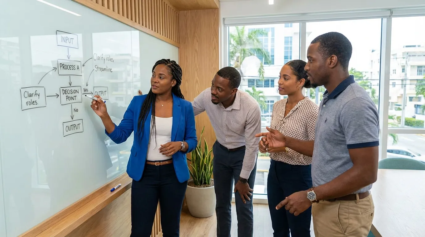 Qualivate team aan het werk in een moderne kantooromgeving